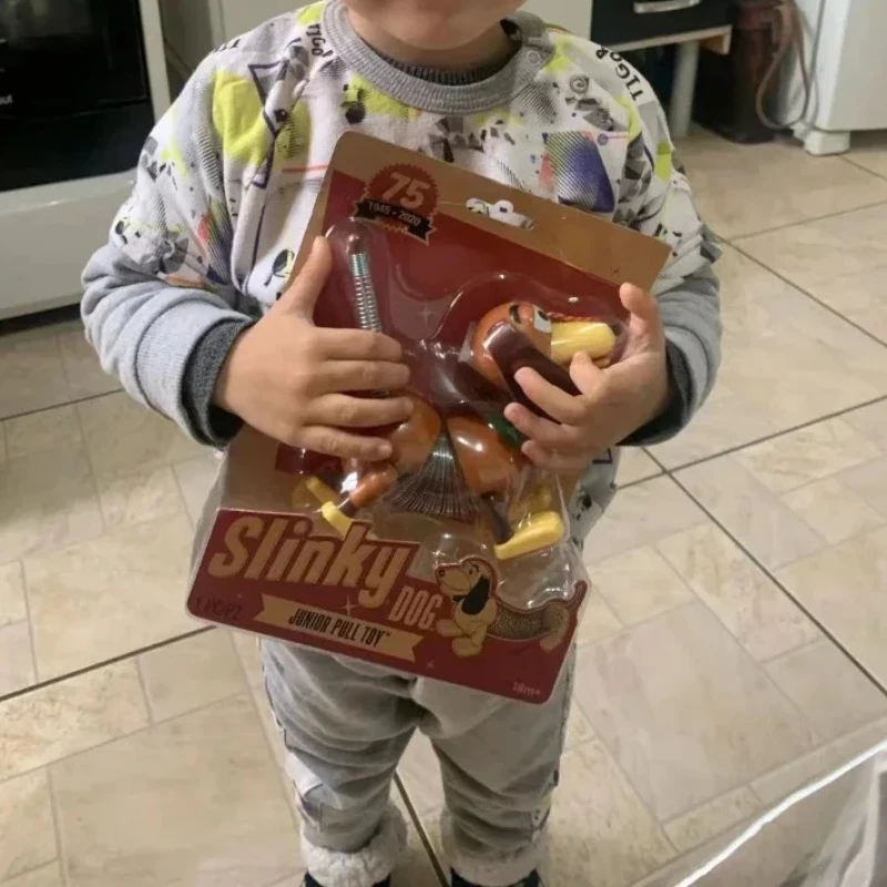 

15cm Disney Anime Toy Story 4 75th Anniversary Slinky Dog Action Figure Animal Desktop Model Ornaments Birthday Gift