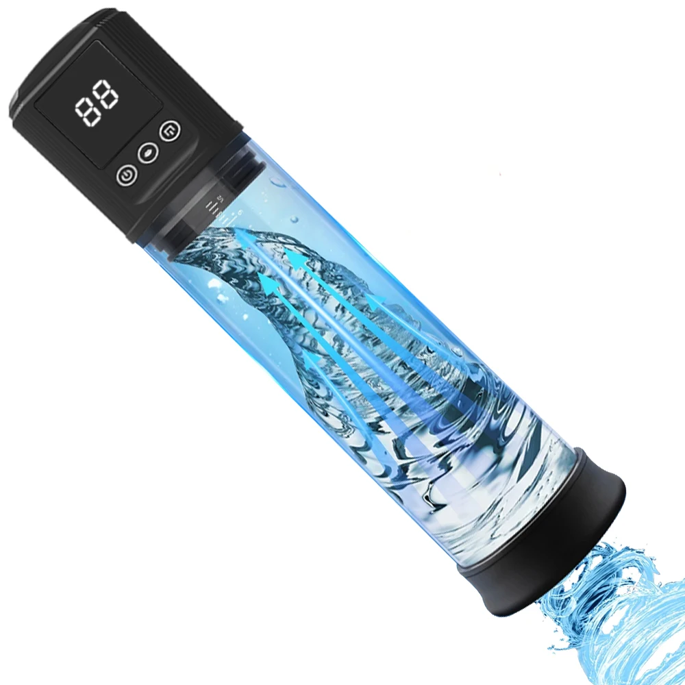 Electric Penis Enlarge Vacuum Pump 9 Suction Intensities Rechargeable Automatic High-Vacuum Penis Enlargement Extend Sex Toys Ma