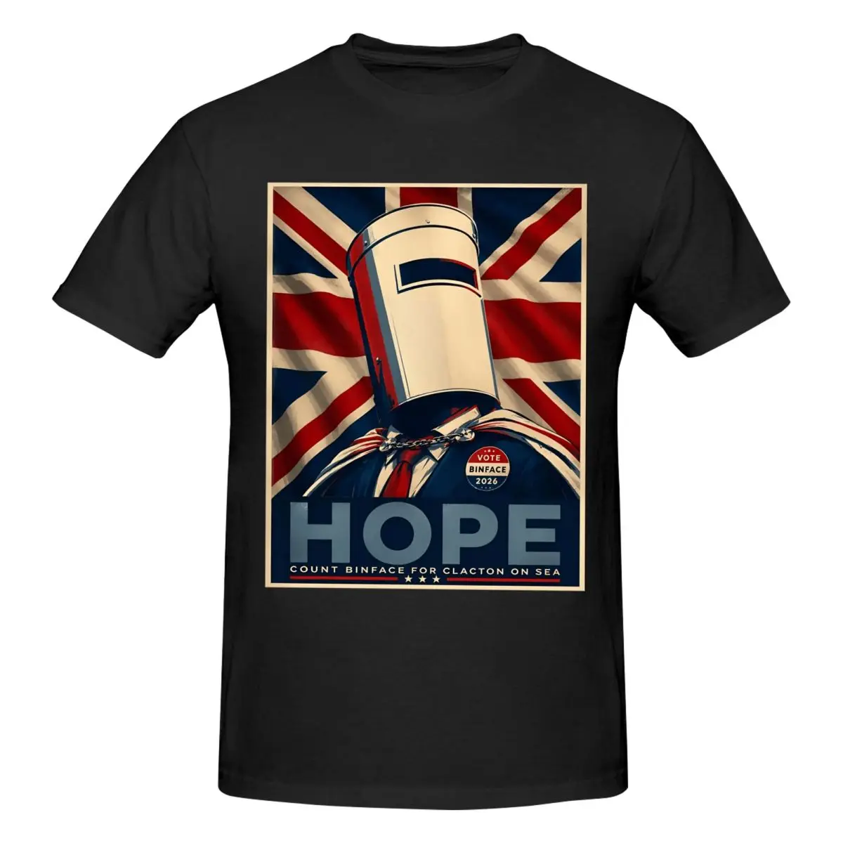 Men Hope Count Binface T Shirt Vintage Cotton Tshirts