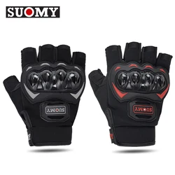 Motorcycle Half-finger Gloves Summer Breathable Cycling Gloves Men Women Motorbike Half Finger Gloves Protective Gear Anti-slip