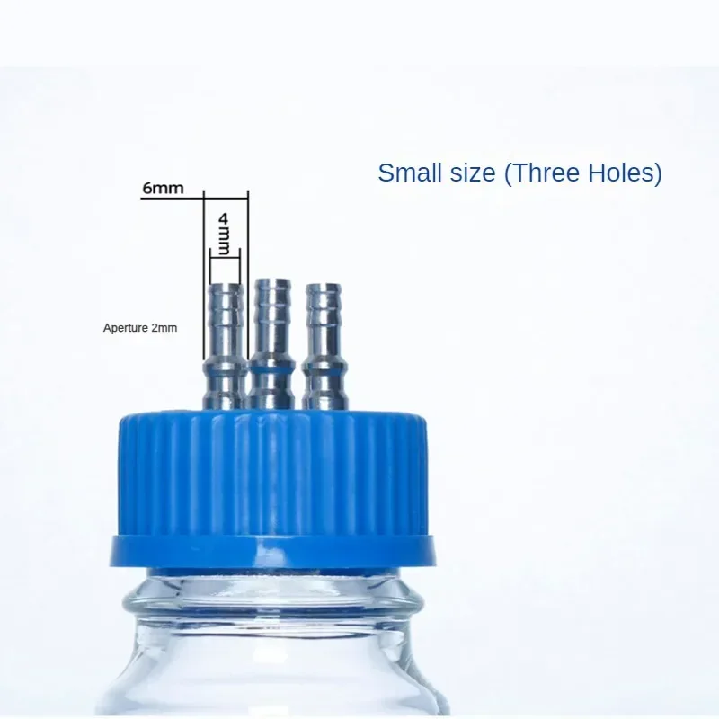 Refill Bottle Cap Reactor Refill Bottle Single Pass Double Pass Cap Stainless Steel Refill Bottle Cap Reagent Bottle Cap GL45