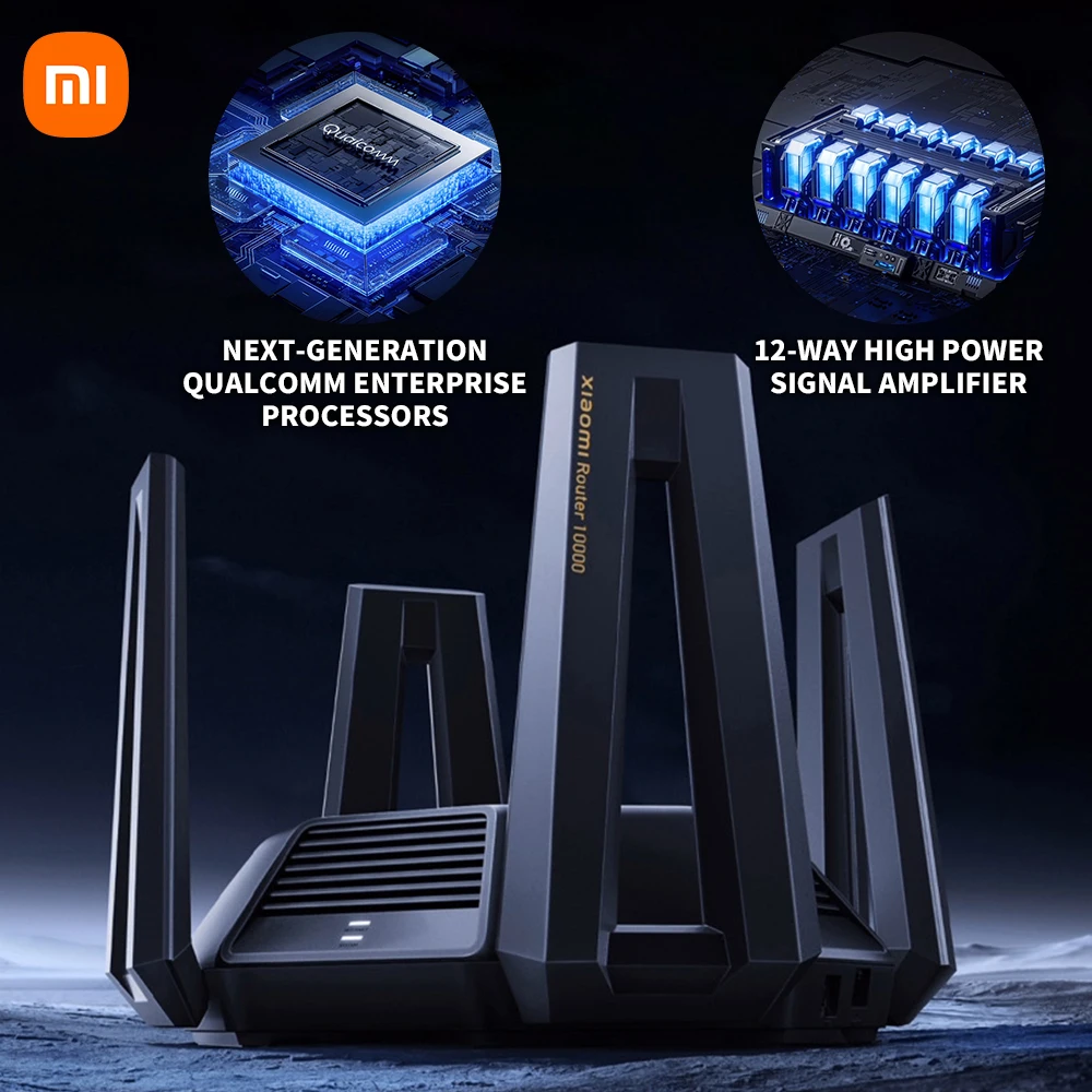 XIAOMI Mi Router 10000 Tri Frequency 10 Gigabit Network Router USB 3.0 2G Memory Mesh Networking Game Accelerator Smart Home