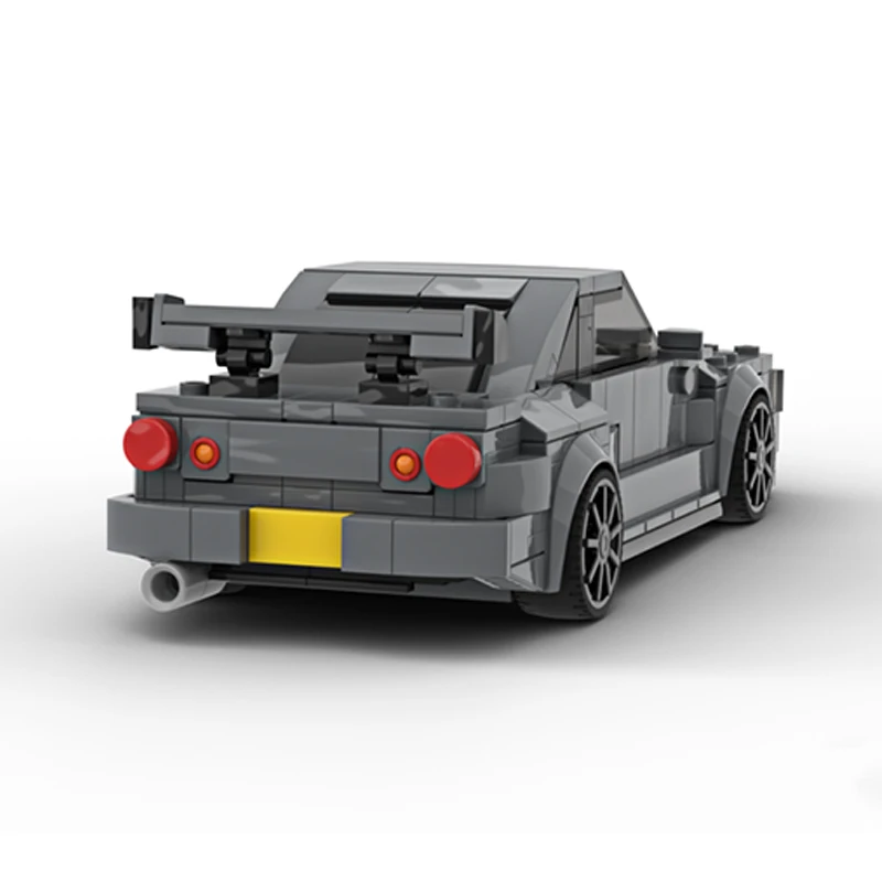 Furious Movies Model MOC Building Bricks R34 Sports Car Modular Technology Gifts Holiday Assemble Children Toys Suit
