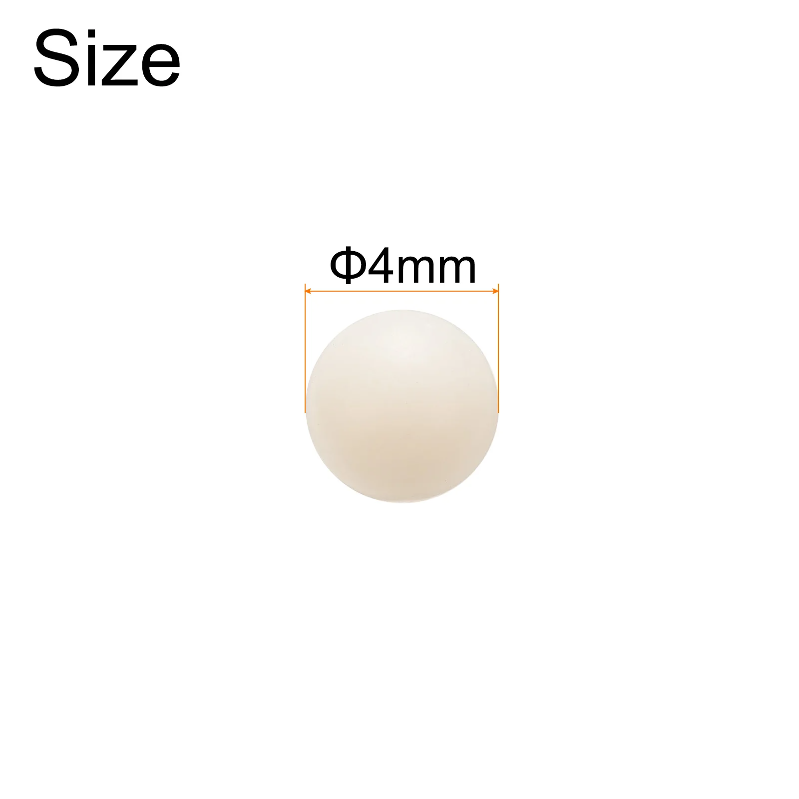 Bolas de rolamento de nylon Bolas de plástico sólido de 4 mm