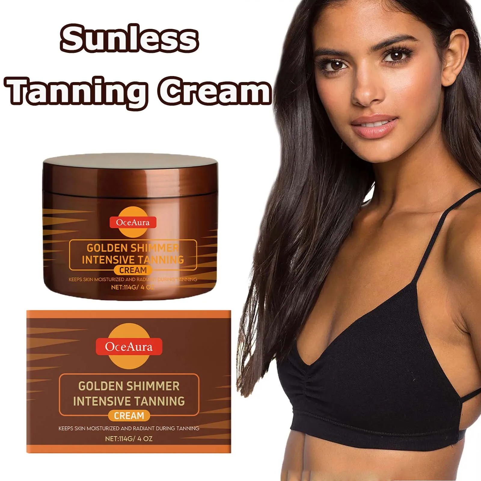 Tanning Accelerator Gel Natural Lasting Self Solarium Sunless Tanner Body Face Glow Bronzer Nourishing Intensive Tanning Cream