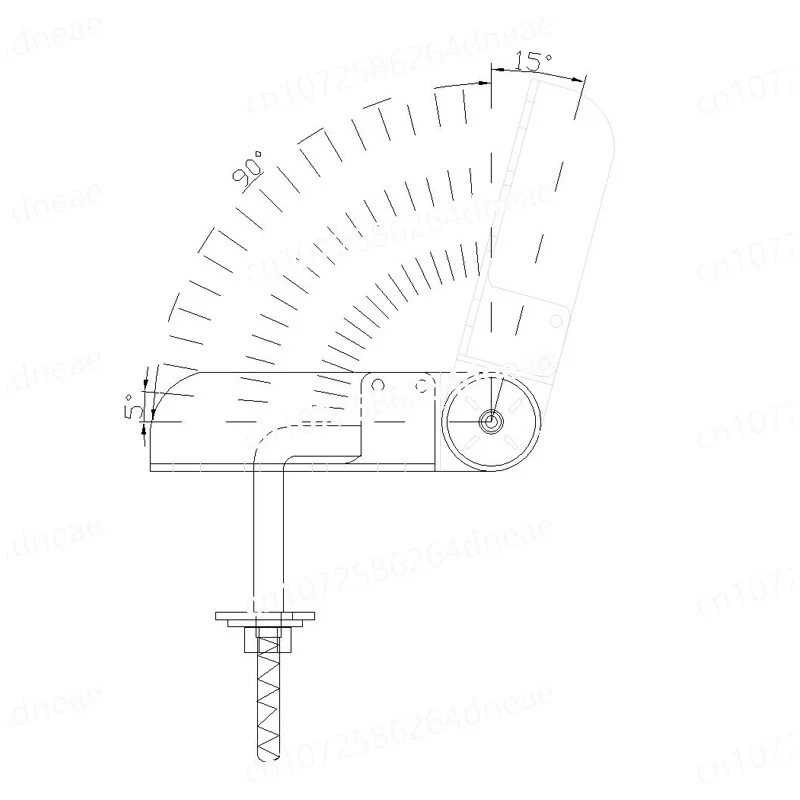 6-Speed sofa headrest angle hardware multi-function adjustment hinge 90 degrees