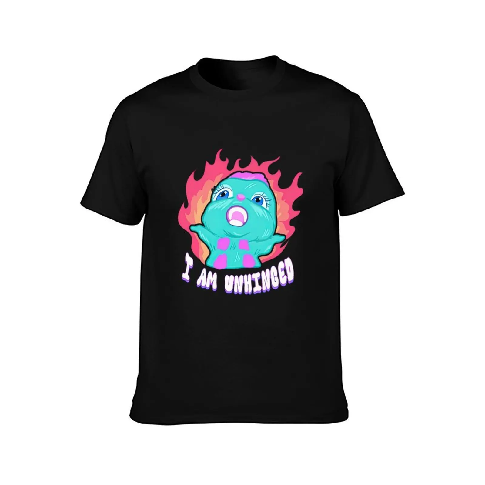 I AM UNHINGED Bibble Meme T-Shirt, Summer Casual Cotton Tee, Oversized Streetwear Tops, Vintage Graphic Print, Unisex Men Women