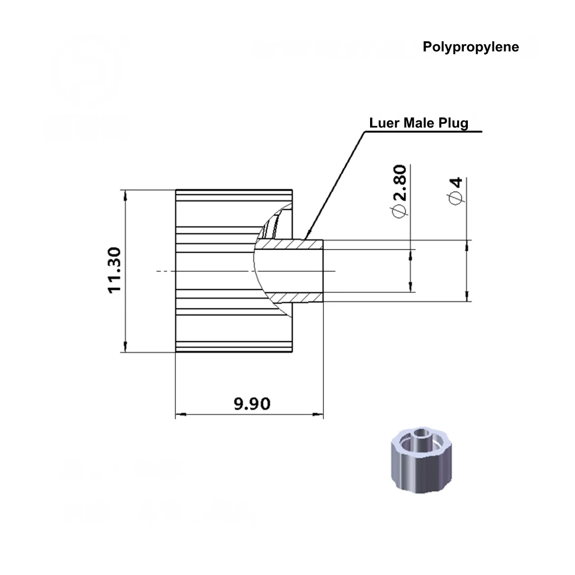 100 sztuk/partia sprzęt medyczny luer lock męskie złącze żeńskie (polyprop) adapter wtyki czapki łączniki