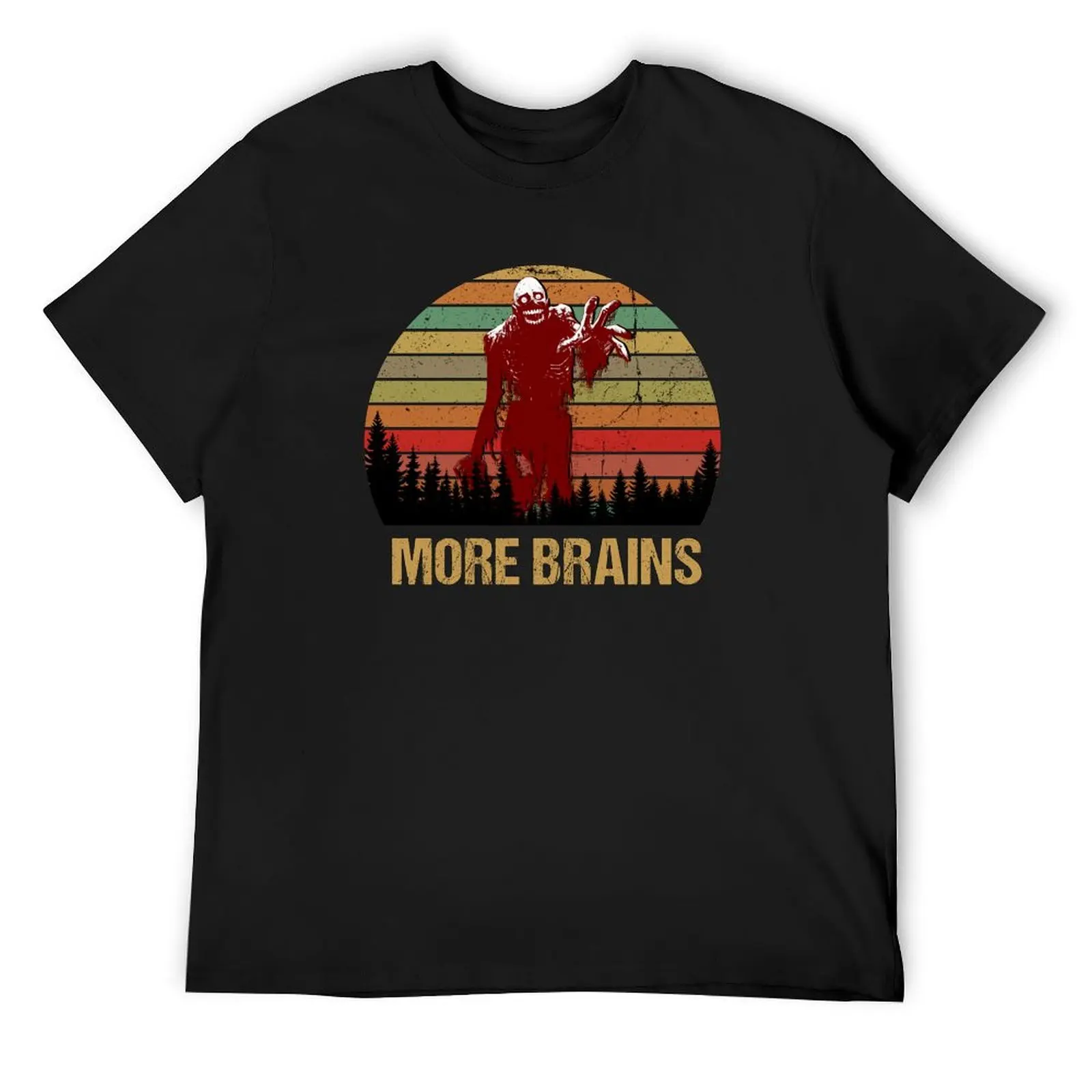 Living Movie Dead First Zombie More Brains Horror Movie T-Shirt korean fashion for a boy anime figures men clothings