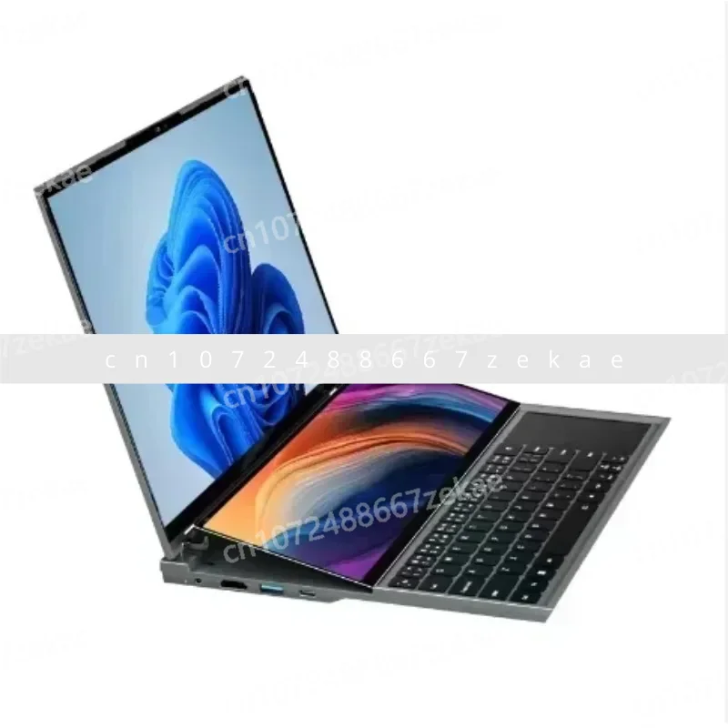 كمبيوتر محمول للألعاب I7 مقاس 16 بوصة + 14 بوصة FHD شاشة مزدوجة وشاشة مزدوجة 16 جيجابايت DDR4 1 تيرابايت SSD Win11 كمبيوتر مكتبي للأعمال #3