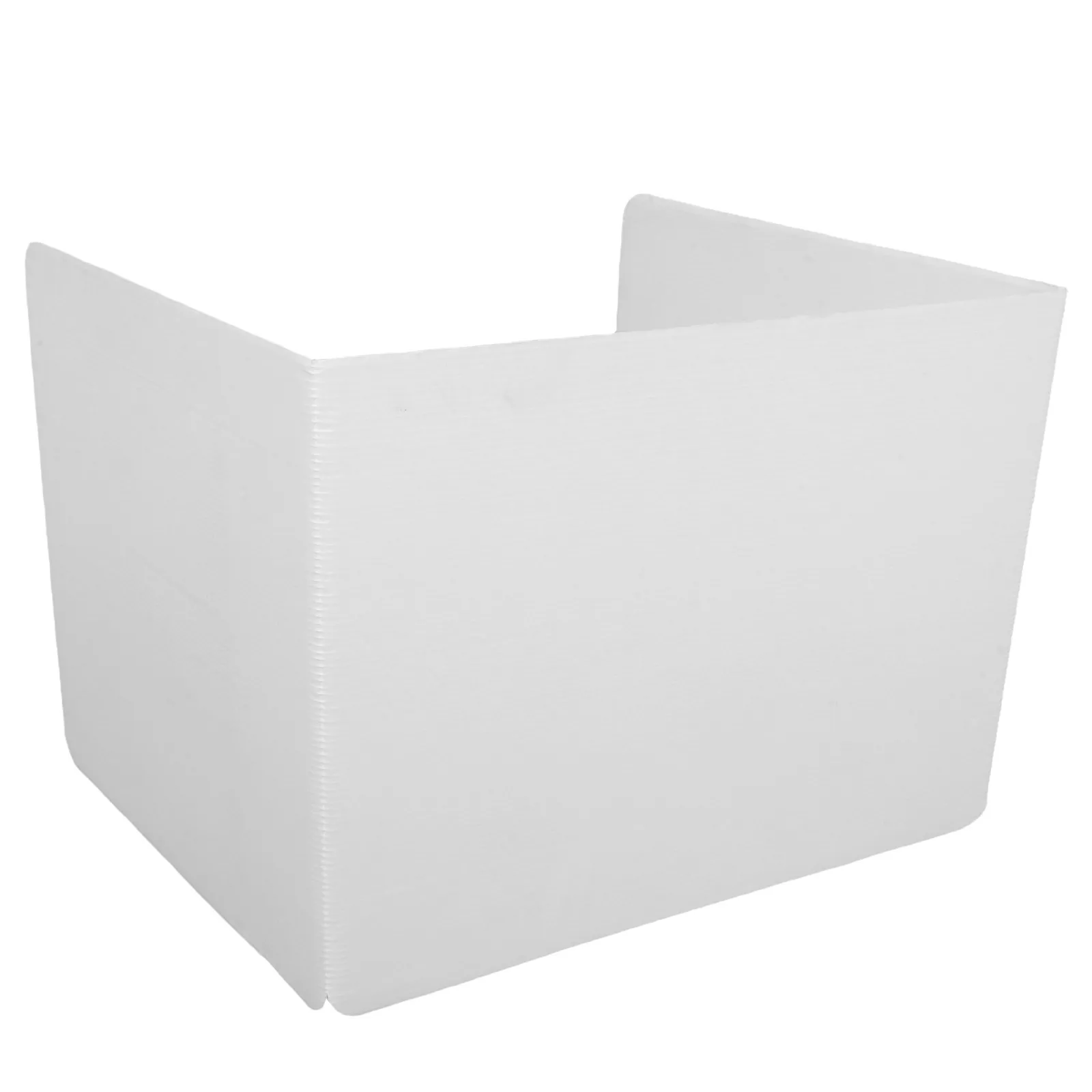 White Plastic Study Carrel Desk Divider Privacy Shield Student Reusable Classroom Partition Folder Boards for Exams