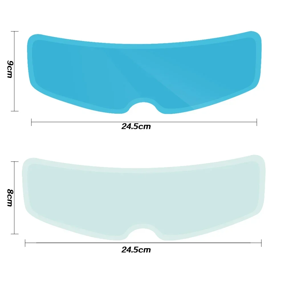 1/2PCS Motorcycle Helmet Clear Anti-Fog Rainproof Film Three Styles Lens Sticker Driving Safety Nano Coating Helmet Accessories - view 6