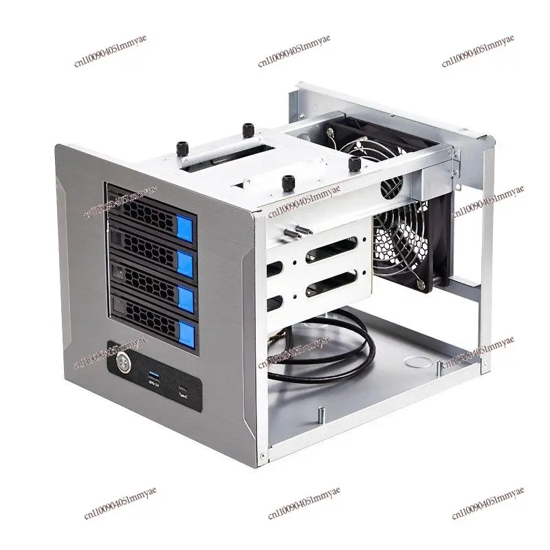 4-Disk chassis Multi-disk hot-swappable backplane NAS chassis ITX main board