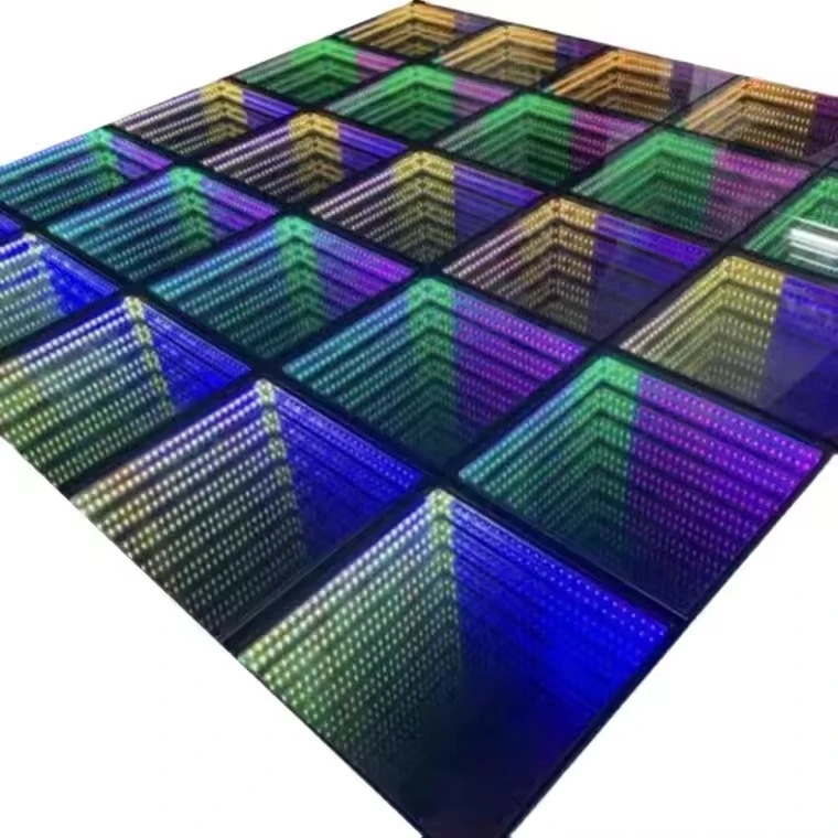 Mingtushow Disco Wedding Dance Led Floor Price Ip65 Waterproof 3D Infinity Mirror Interactive Led Dance Floor