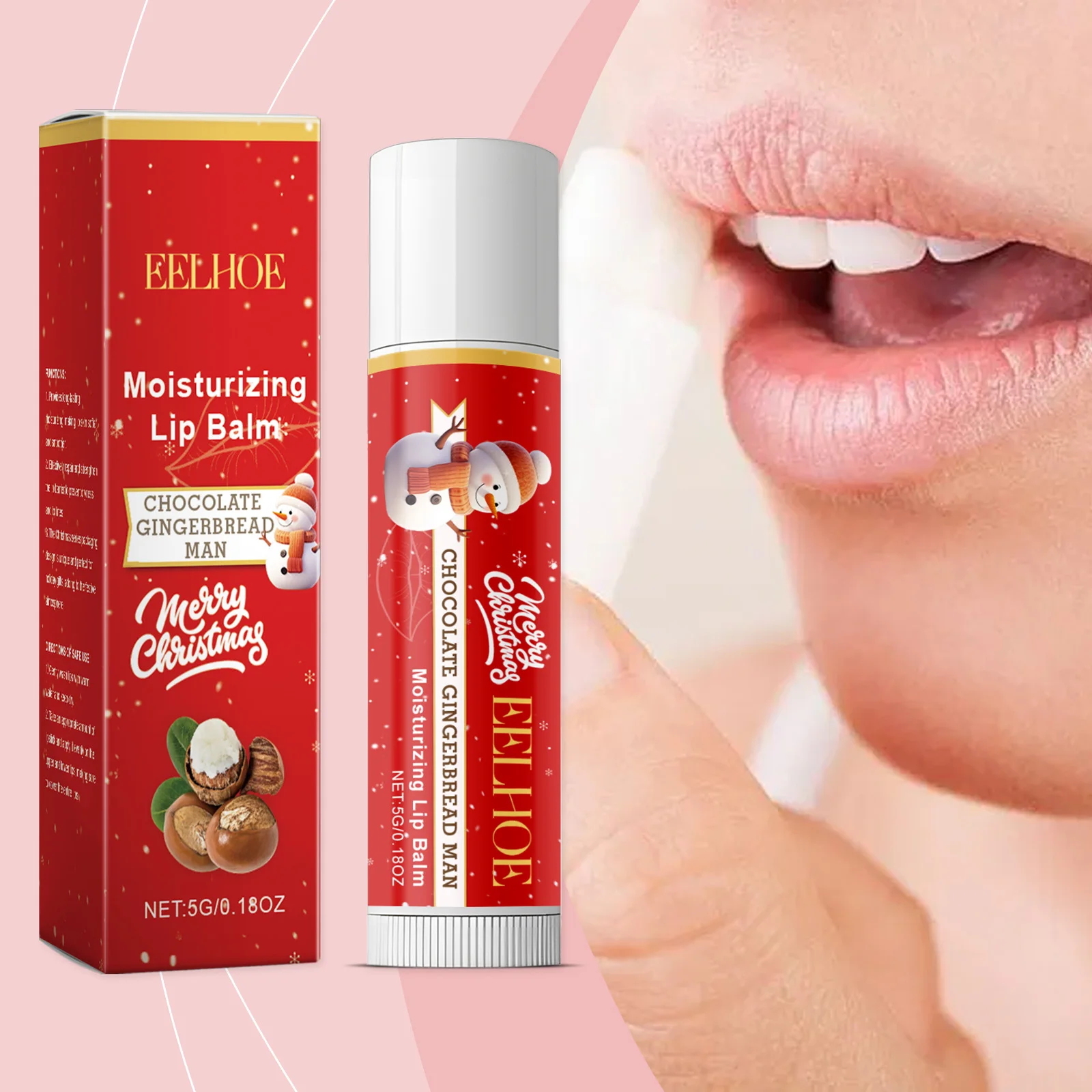 Christmas series of lipstick mild moisturizing moisturizing nourishing care lip skin care lip balm Korean skincare