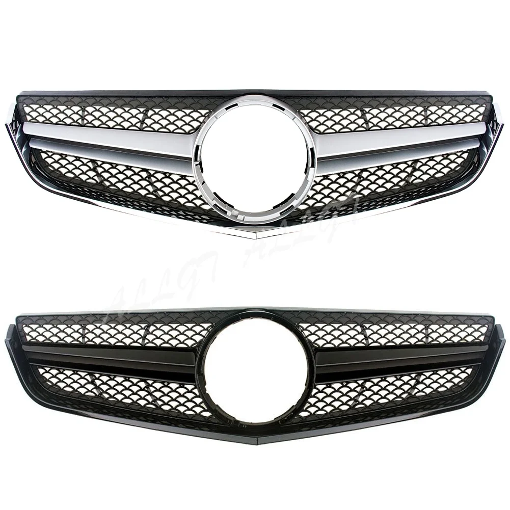 Front Bumper Racing Grill Billet Grille Cover For Mercedes-Benz W207 E-Coupe 2009-2013