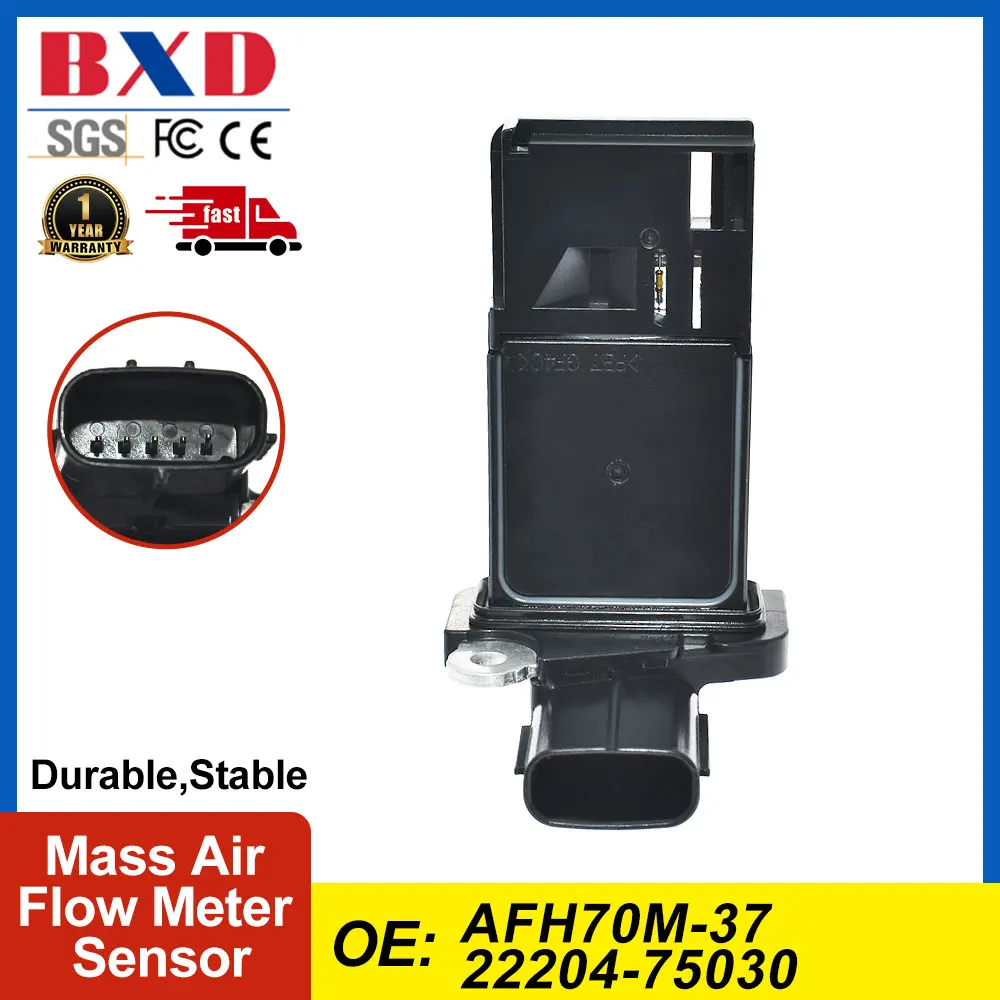 

MAF Mass Air Flow Meter Sensor AFH70M-37 22204-75030 For Chevrolet T6500, GMC T7500, Isuzu NPR, Lexus GX460, Toyota Land Cruiser