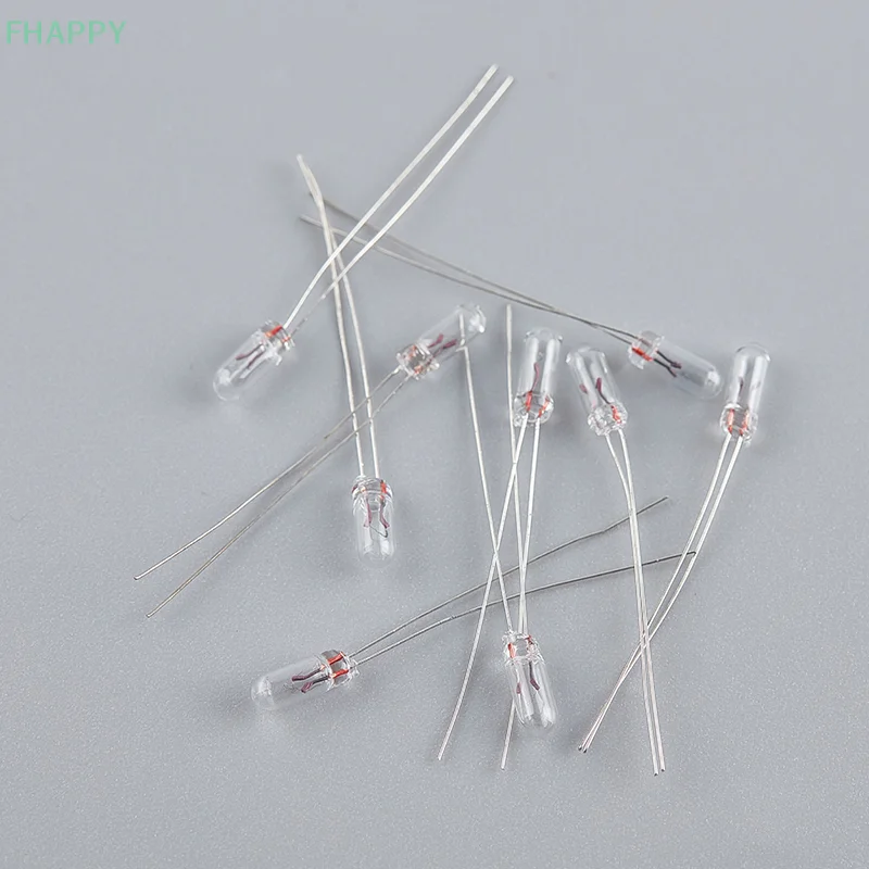 10 pz Mini lampada lampadina Edison filamento a incandescenza riso 3/4/5mm 3/6/12/24V