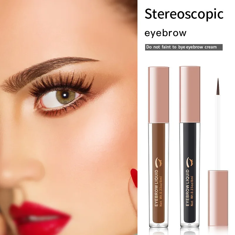 Highly Rated 4-Colors Liquid Eyebrow Pomada - Waterproof, Ultra-Fine Tip for Hair-Like Strokes, All-Day Wear