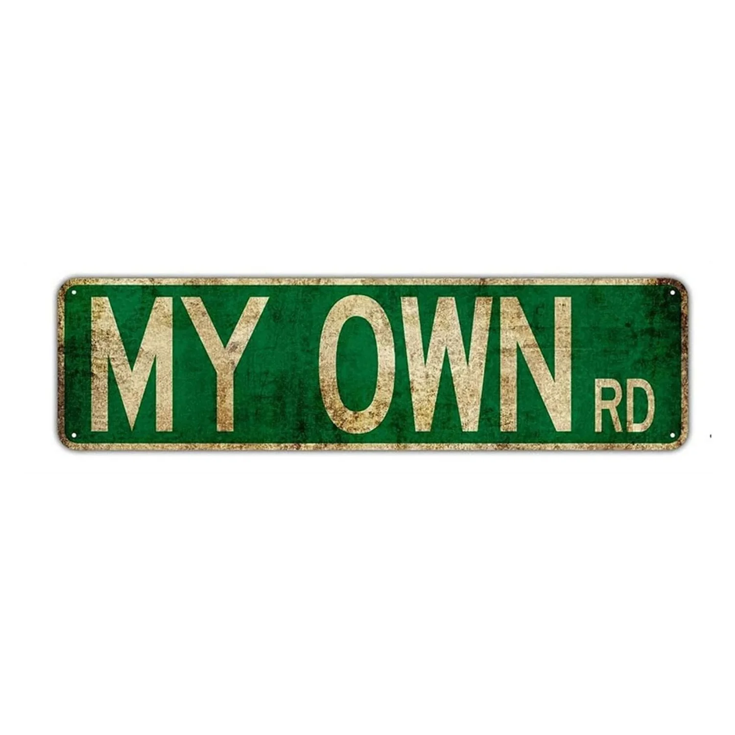 Outdoor Metal Tin Signs Instagram Style No Names Way Street Signs Amusement Park Scenic Retro Road Sign Country Retro Decorative