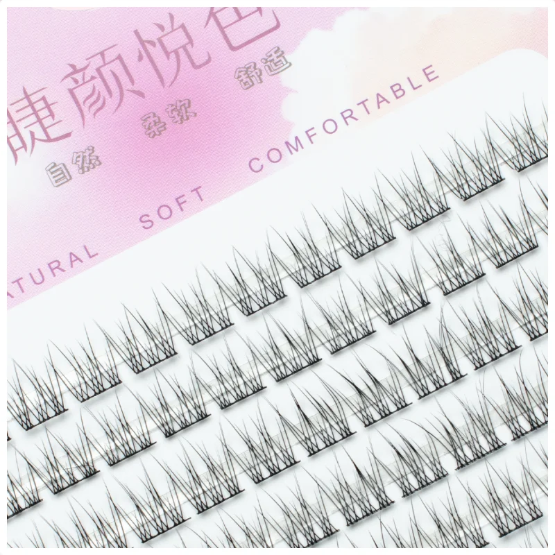 Extension de Faux-Cils en Forme de Poisson, Maquillage Professionnel Personnel, Grappe Individuelle, Greffe, Japonais