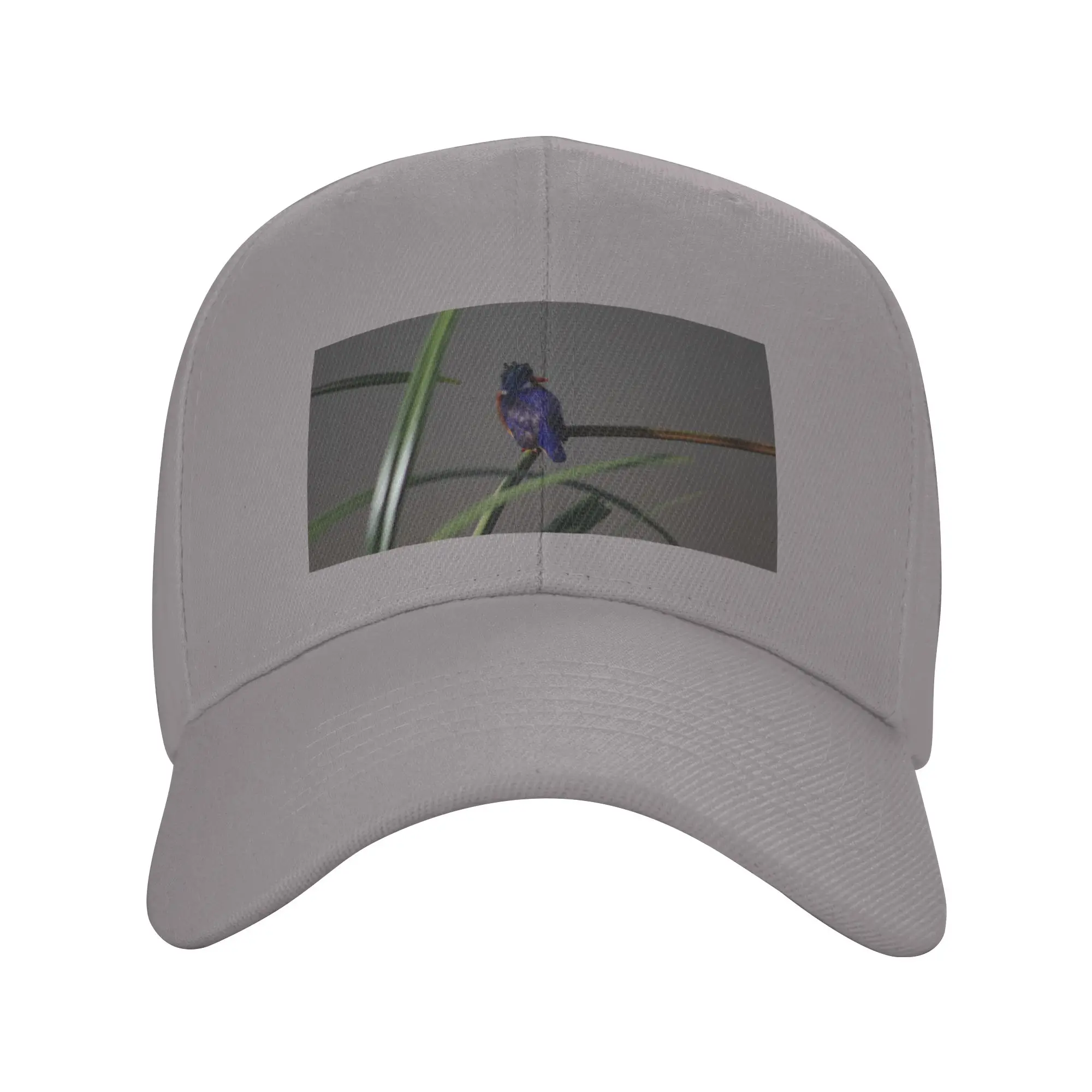 Hot Sale Purple Bird Baseball Cap  Portable Summer Woman Cap  Weekend Getaway Summer Woman Cap