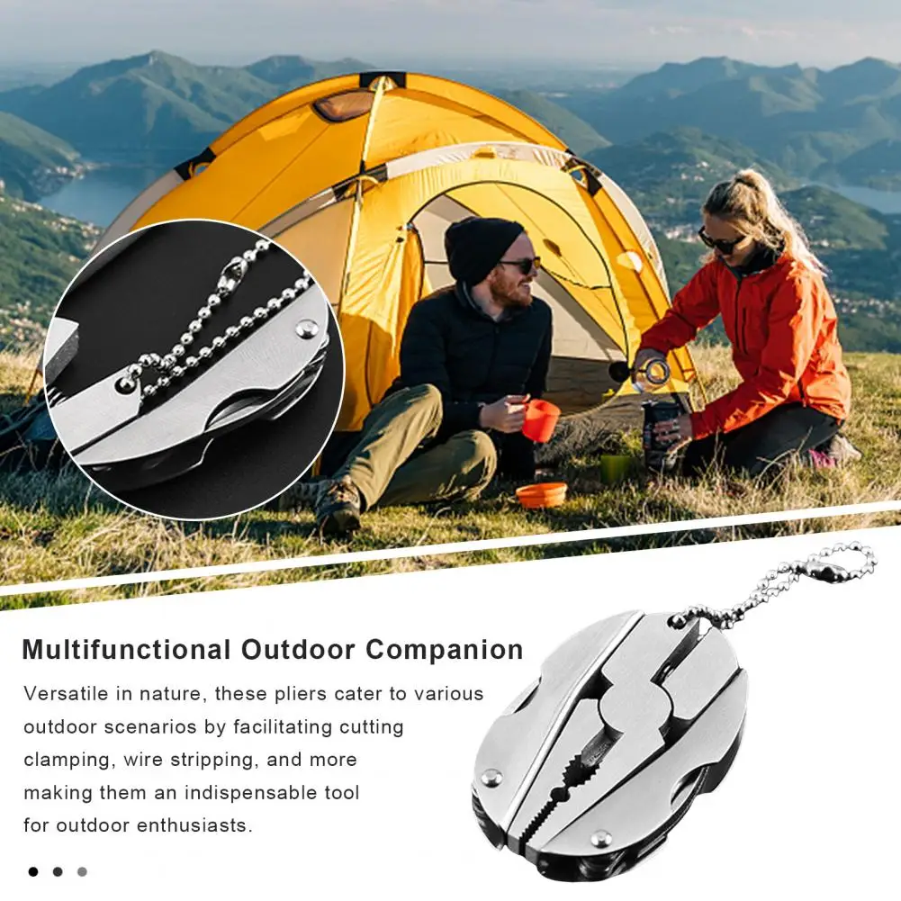 Stainless Steel Multitool Pliers Knife Metal Multi-purpose Pocket Tools Pliers Outdoor Fishing Camping Hiking Collapsible Pliers