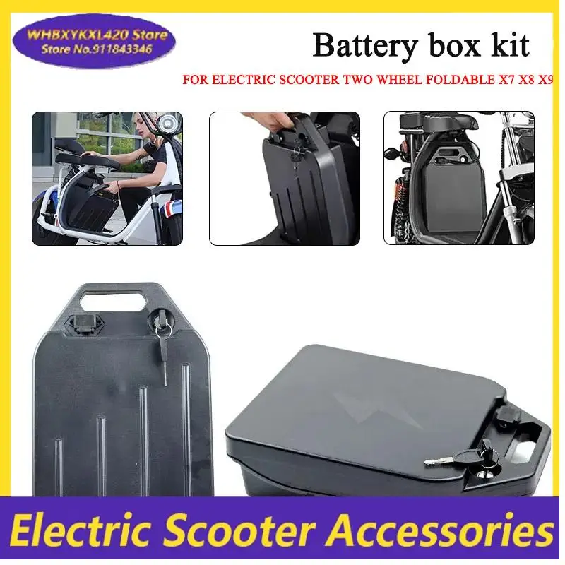 

For Citycoco Large Electric Scooter Battery Protection Case Two Wheel Foldable X7 X8 X9 Scooter Waterproof Battery Box Part