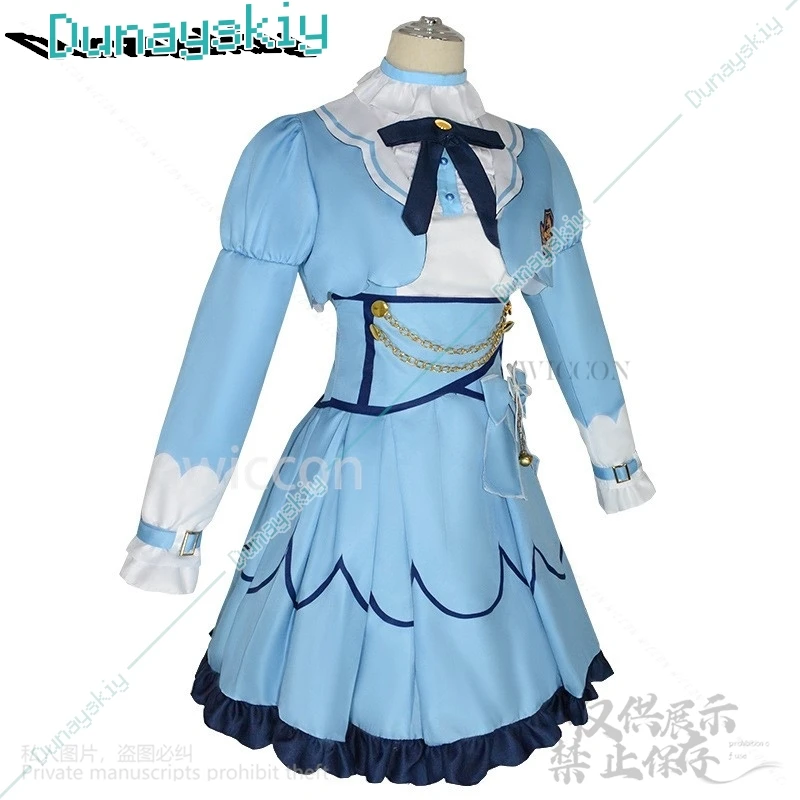 Anime YouTuber VTuber NIJISANJI Vliver Cosplay Amamiya Kokoro disfraz vestido Lolita peluca Sexy encantador traje para niñas personalizado