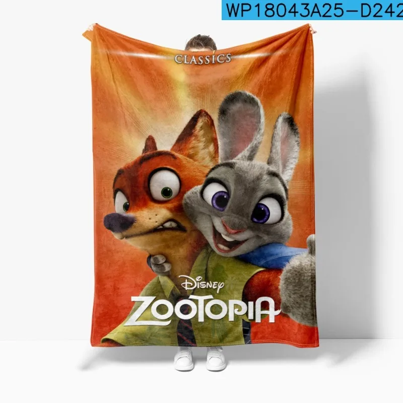 بطانية جديدة من الرسوم المتحركة والرسوم المتحركة الأكثر مبيعًا ثلاثية الأبعاد لفيلم Zootopia2، بطانية قيلولة، طباعة من الفلانيل للدفء #6