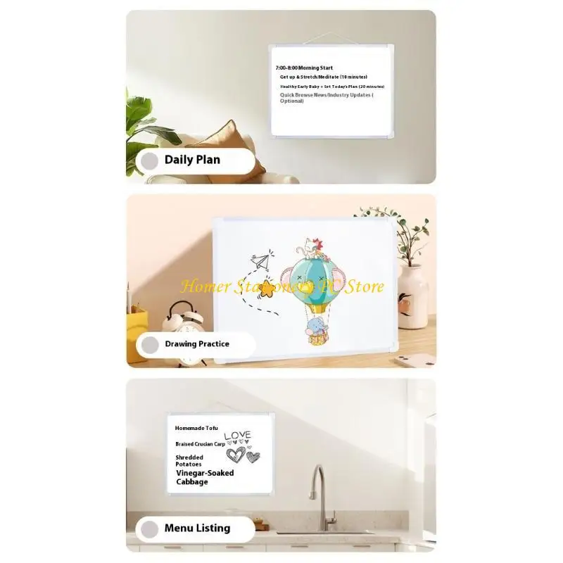 Y5LA لوحة الفلين القابلة للمسح المغناطيسية القابلة للمسح، جدار مزدوج معلق للمكتب #5