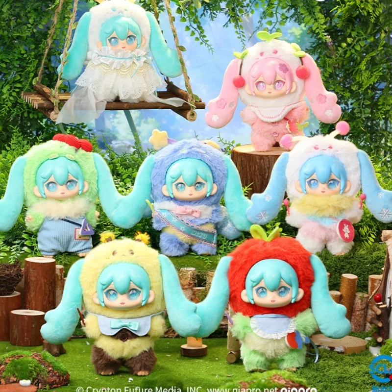 初音ミク-ビニールフェイスプラッシュ-ブラインドボックス-フォレストミュージックフェスティバルシリーズ-アニメコレクタブルフィギュア-バッグデコレーションペンダントトイギフト