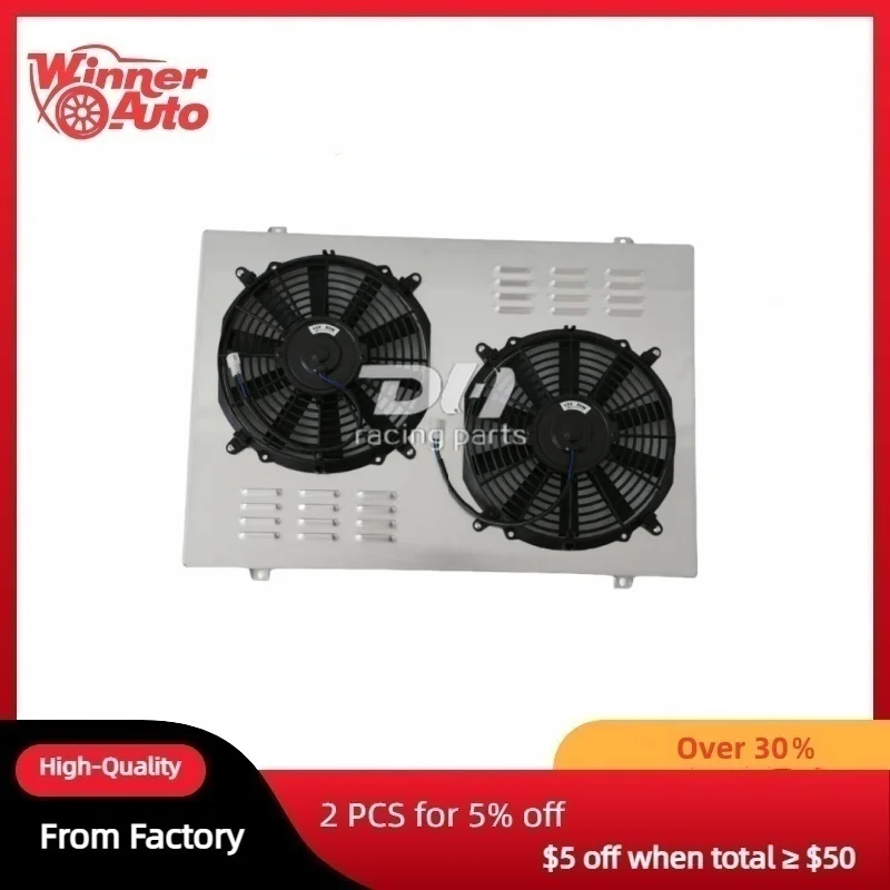 

4 ROWS RADIATOR&SHROUD&FANS FOR 1973-1987 CHEVY GMC C/K 10 15 20 30 TRUCK PICKUP