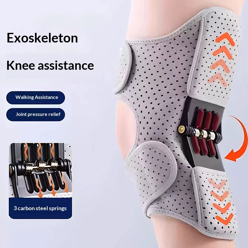 The elderly knee joint assist exoskeleton support assist knee pads walking mountaineering joint rehabilitation protector