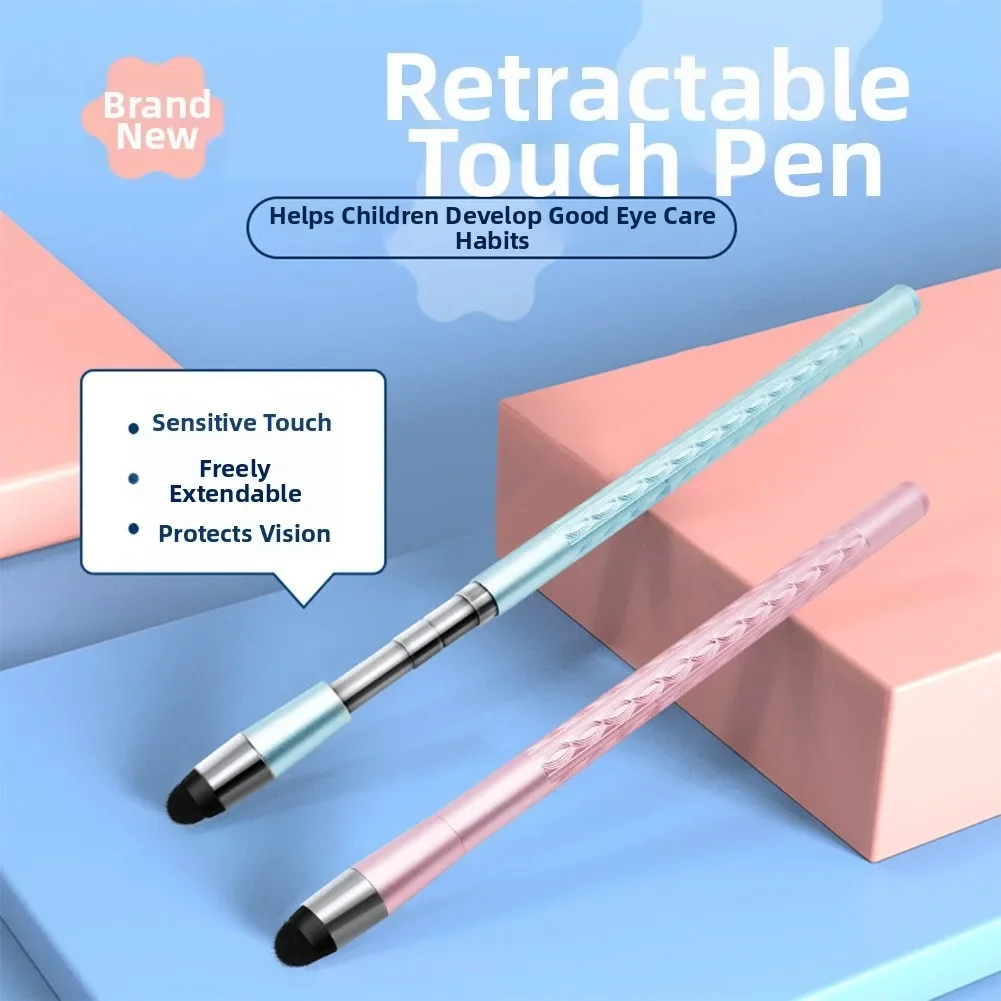 Telescopic Stylus Capacitive Pen For Touchscreen Portable Teaching Pointer Digital Pen Precision Touch For Tablets & Smartphones