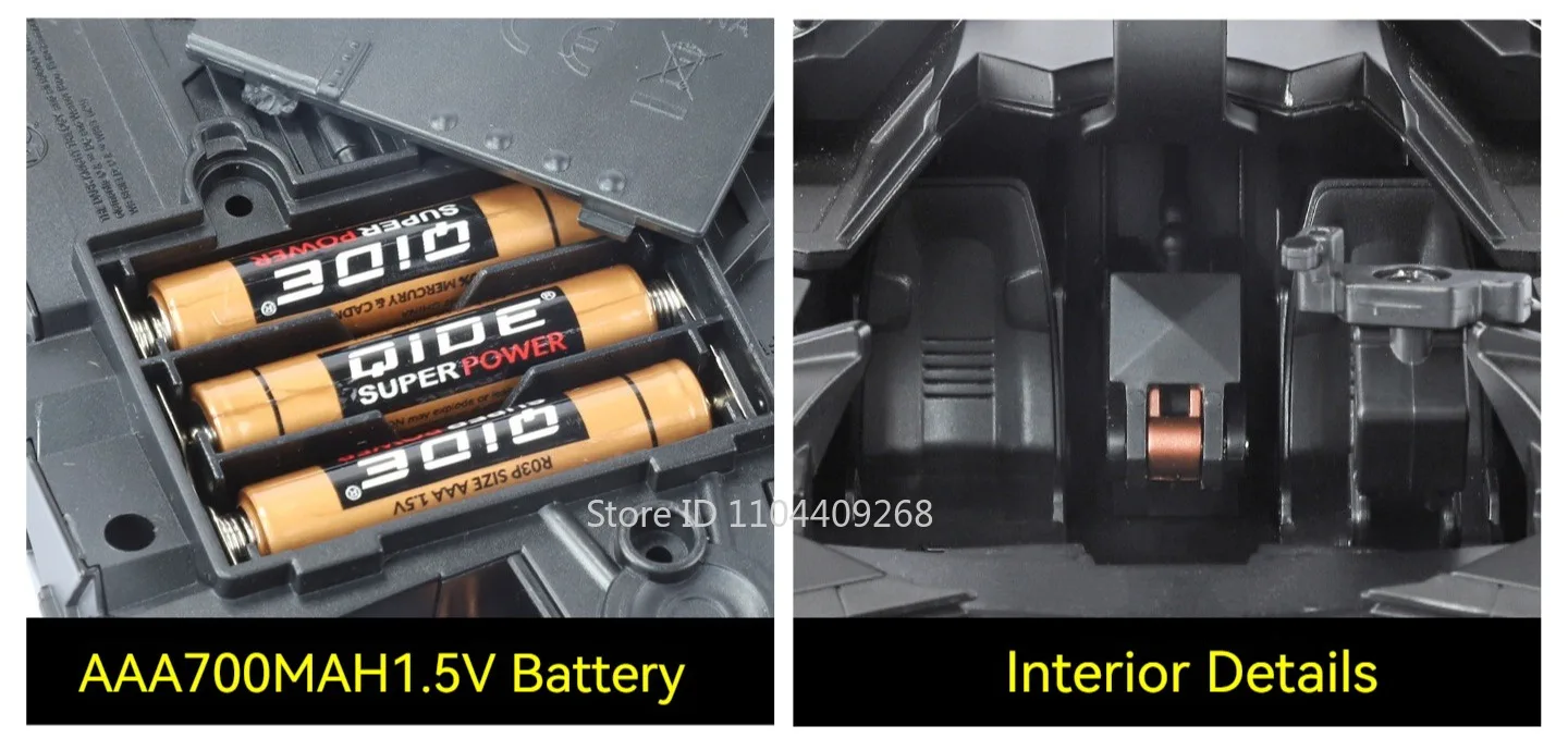 1:24 Batmobil Bolide Auto Modell Spielzeug Türen Geöffnet Stoßdämpfung Spray Sportwagen Modelle Sound Licht Spielzeug Geschenke für Jungen – Detail 12