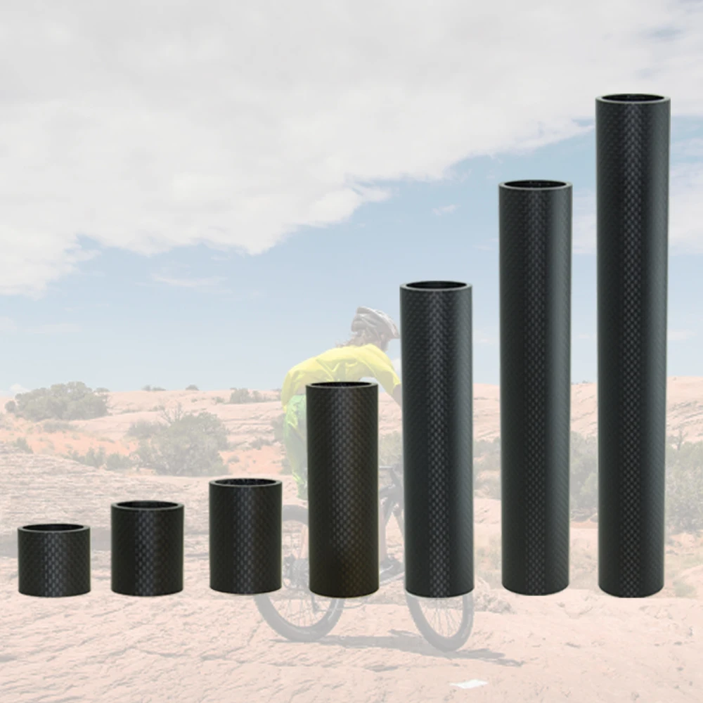 

Ultra Light 3K Carbon Fiber Bicycle Headset Spacers 1-1/8" 28.6mm Set Gloss/Matte Stem Height Adjust Washers Cycling Parts