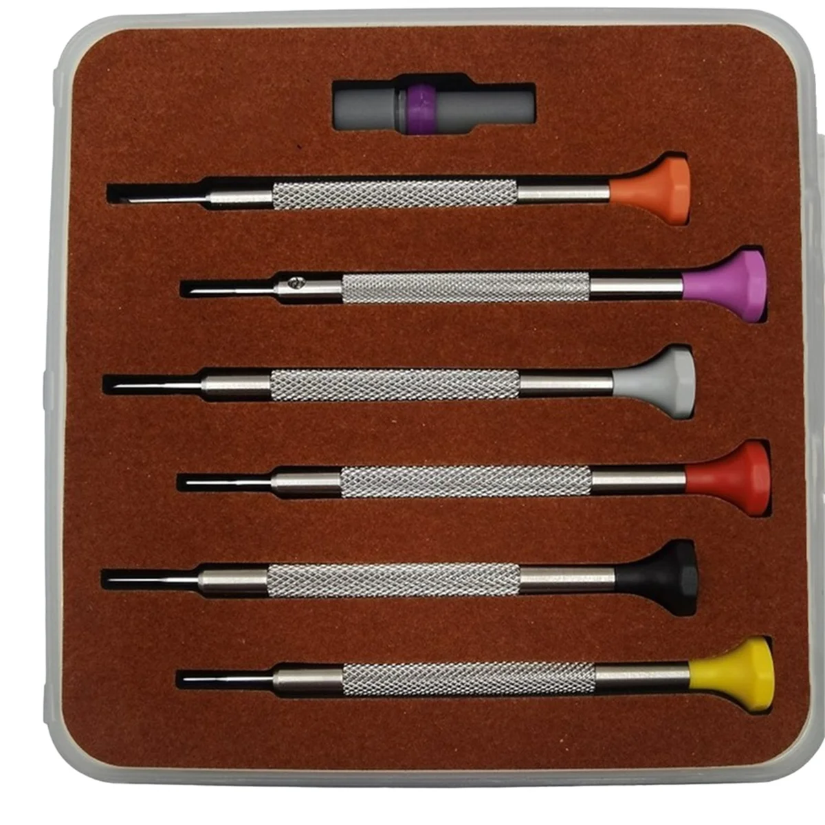 6pcs Watch Repair Screwdrivers Kit for 3135 2135 Movement Repair Screwdriver T0.8-1.0-1.2-1.4-1.6-1.8 Watchmakers Tool