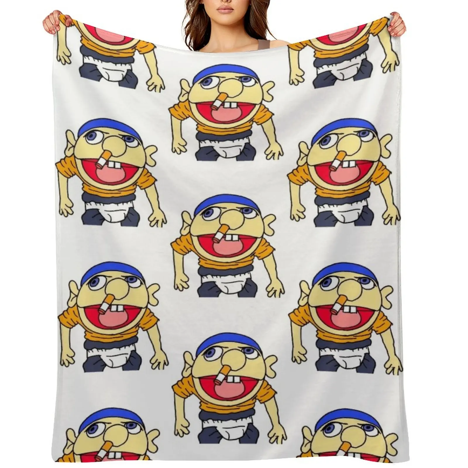 

Sml Jeffy Throw Blanket Decorative Sofa blankets and throws Hair halloween Blankets