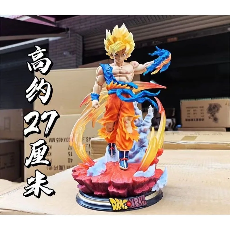 27cm Anime Goku Dragon Ball figuras de acción Super Saiyan Son Goku Venta caliente artículo figura PVC modelo colección juguetes regalos