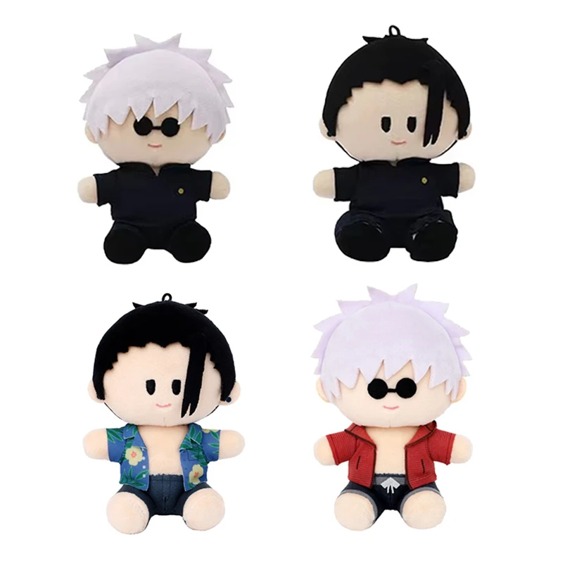 Jujutsu Kaisen Genuine MOVIC 10cm Doll Gojou Satoru Getou Suguru Joint Movable Plush Puppet Toys for Kids Adult Collectible Gift