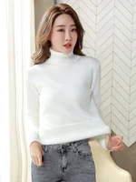 Sweater For Women Winter Thicken Turtleneck Slim Knit Pullover New Warm Plush Velvet Lined Knitwear Jumper Tops Casual Poleras - Image 4