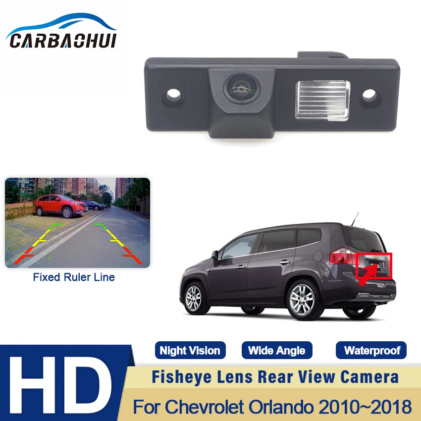 CCD Full HD Fisheye Rear View Camera For Chevrolet Orlando 2010 2011 2012 2013 2014 2015 2016 2017 2018 Car Reverse Monitor