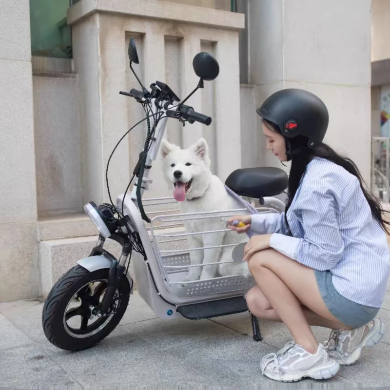 

Pet cart Lightweight foldable electric family car Pick up and drop off children Folding women's battery car