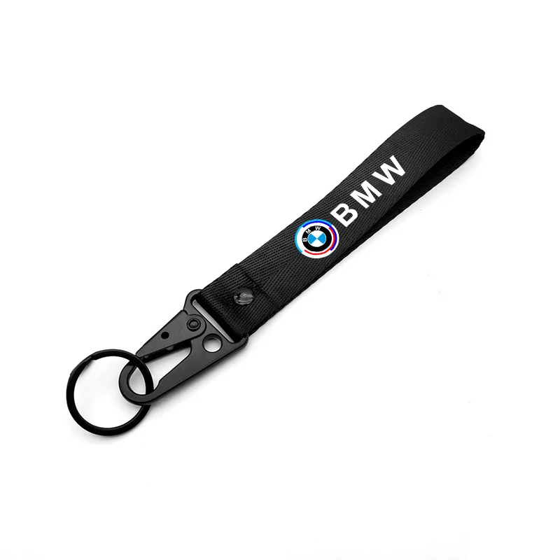 

Car Keychain Nylon Braided Wristband Lanyard For BMW 50th X3 X5 G30 G20 G32 G11 G12 F40 F30 1 3 5 Series Motorcycle Accessories