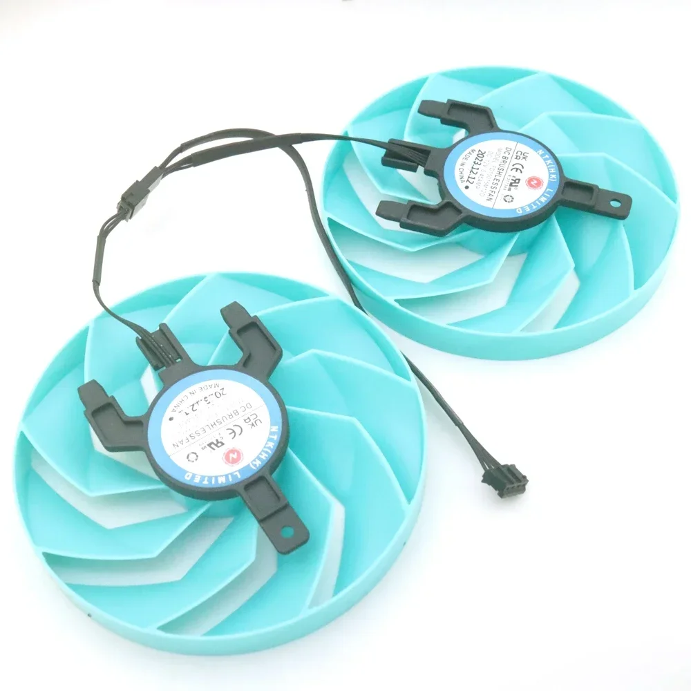 2pcs/Lot FD10015M12D 12V 0.45A 95mm VGA Fan For Sapphire RX7800XT PULSE Graphics Card Cooling Fan