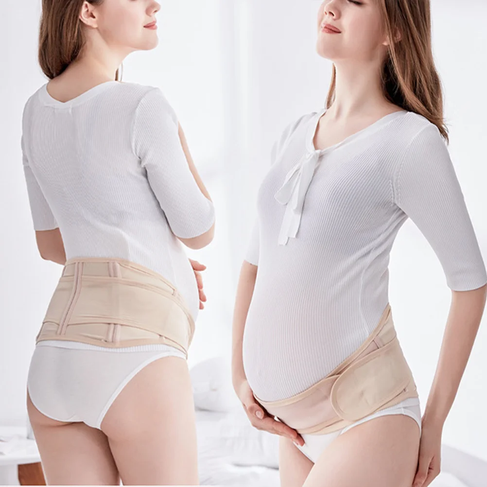 حزام حمل يدعم الحمل، حزام بطن مريح وجيد التهوية لتخفيف آلام أسفل الظهر #2