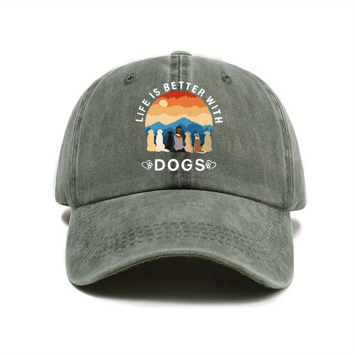 1pc Polyester Baseball Cap, Unisex Urban Style Adjustable Sun Protection Hat with 