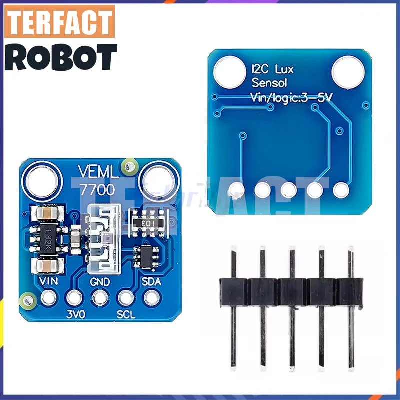 10cps VEML7700 High Precision Ambient Light Sensor 120k Lux, I2C Interface, 3.3V/5V for ESP32