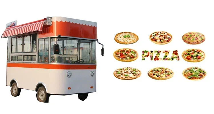 Hot salesHigh Quality Electric Food Truck Snack  Cart Mobile Coffee Food Van Kitchen Trailer For Sale